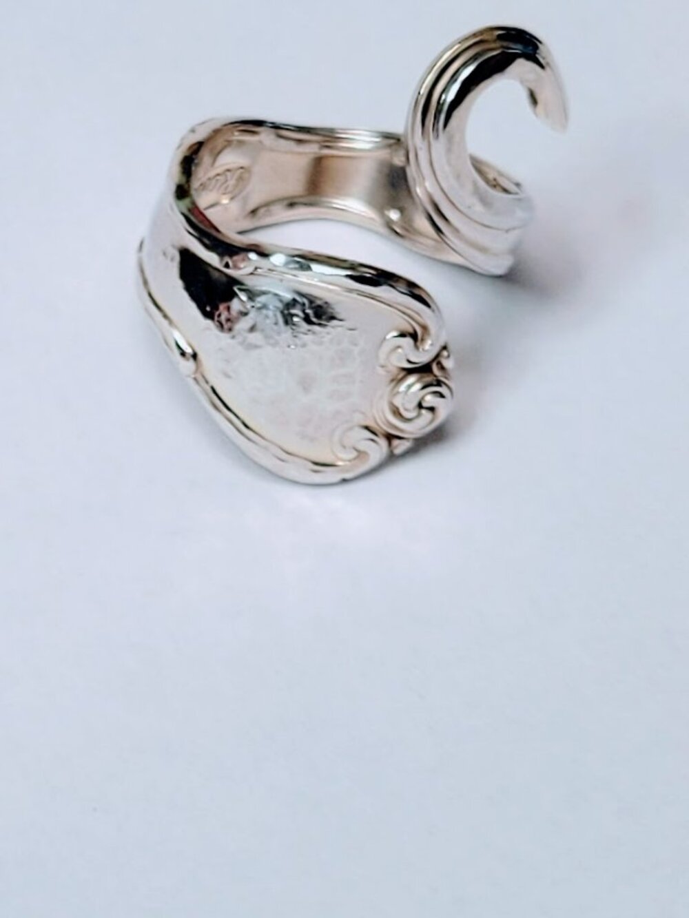 STERLING SILVER PLATED SPOON RING